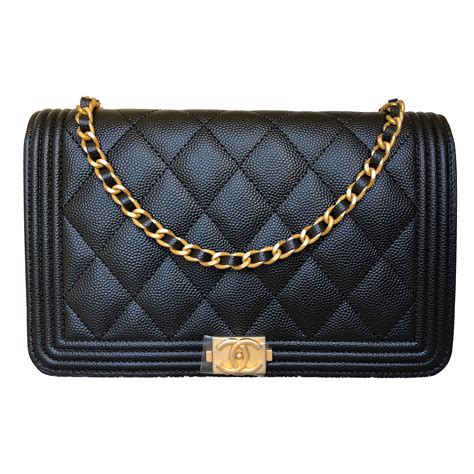 chanel boy wallet online|chanel black boyfriend bag.